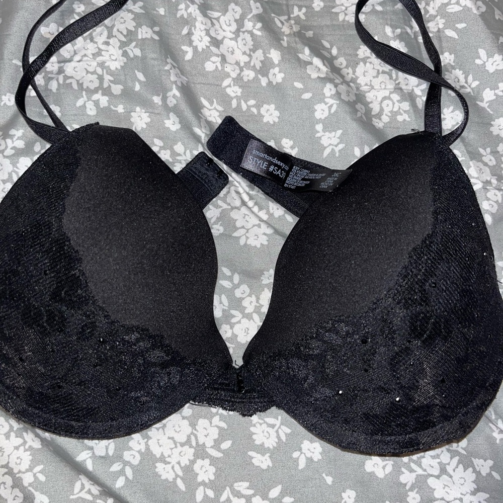 Elegant Black Lace Bra